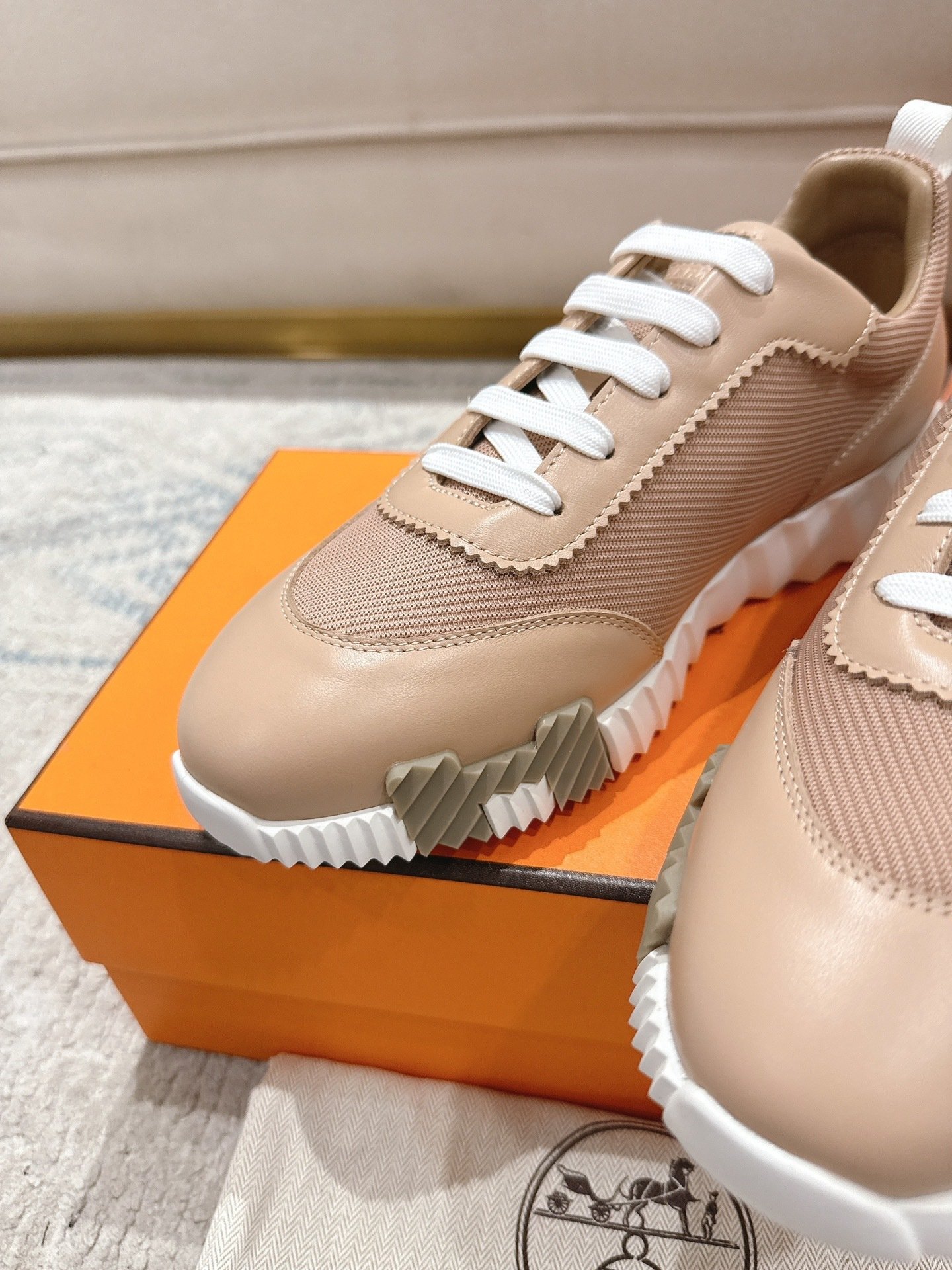 Hermes Bouncing Sneaker Beige Lin - immagine 4