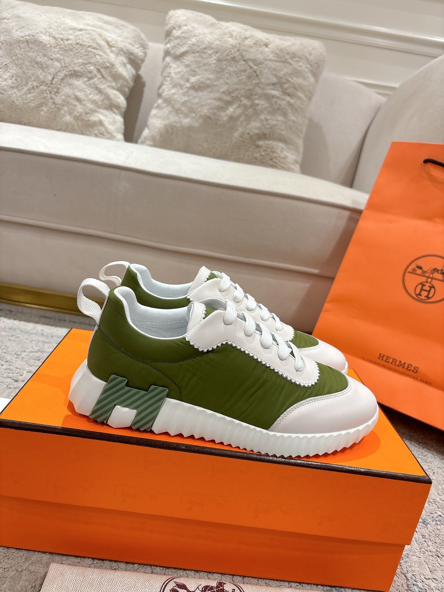 Hermes Bouncing Sneaker Matcha Green - immagine 2