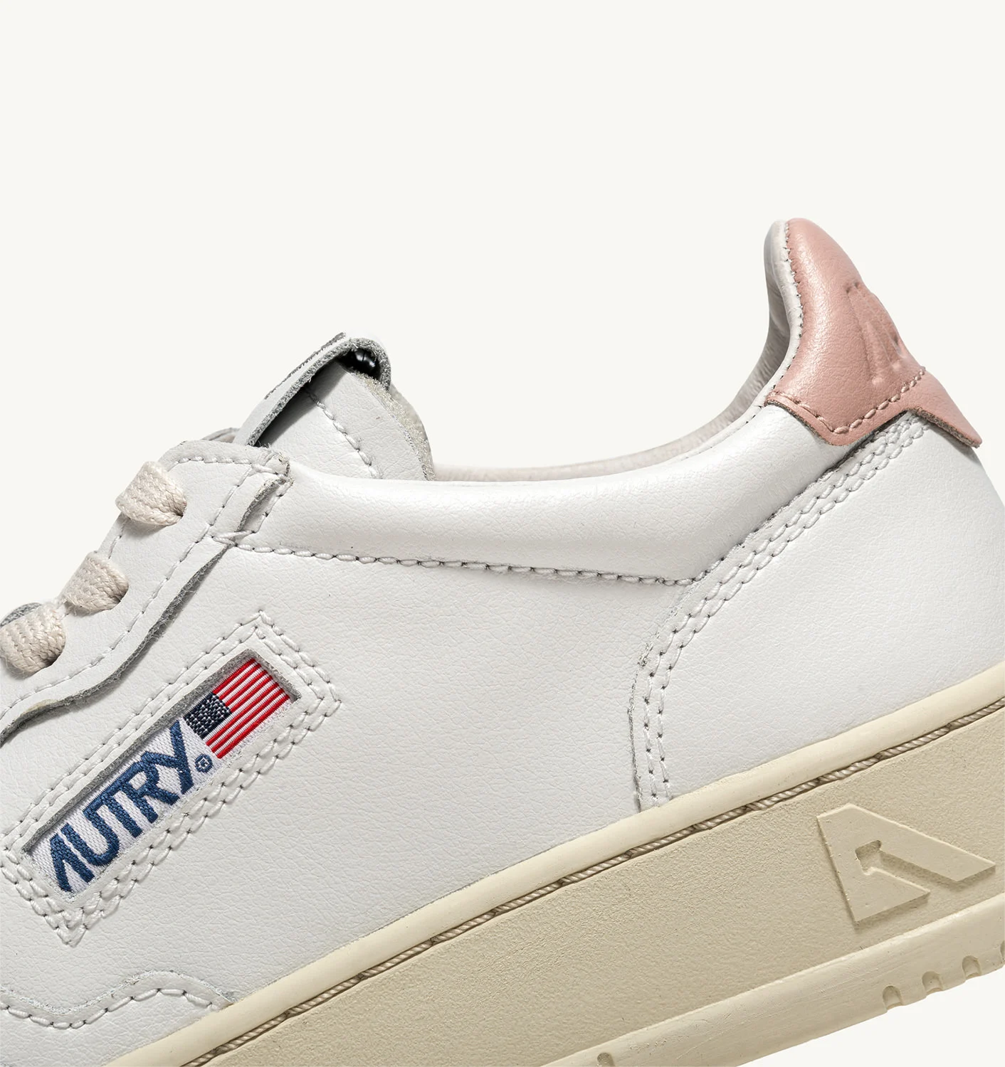Medalist Low Sneakers In White And Pink Leather - immagine 6