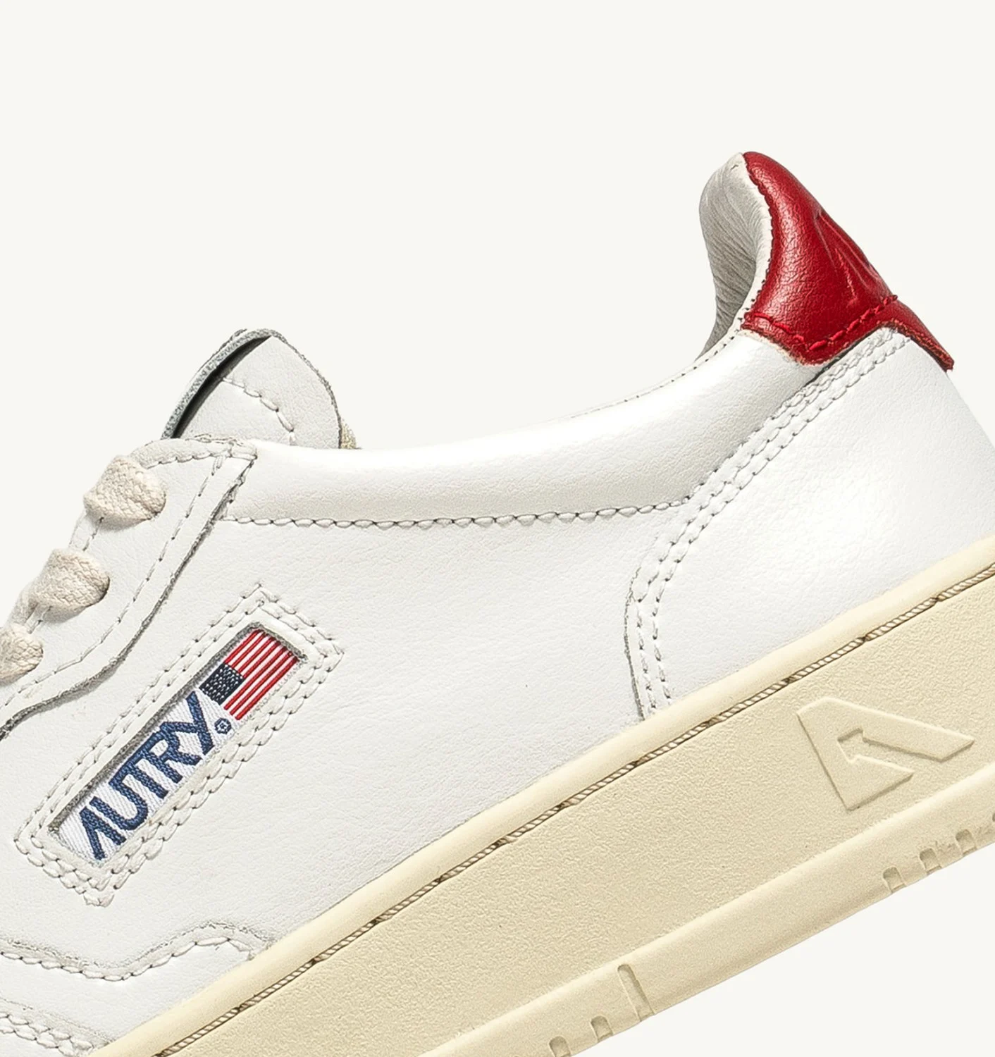 Medalist Low Sneakers In White And Red Leather - immagine 6
