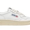 Medalist Low Sneakers In White And Silver Leather