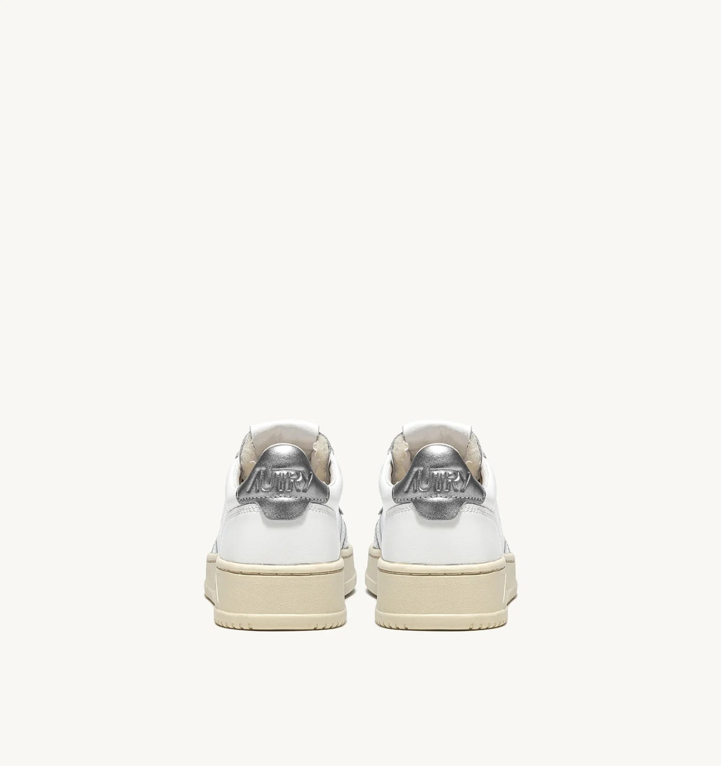 Medalist Low Sneakers In White And Silver Leather - immagine 3