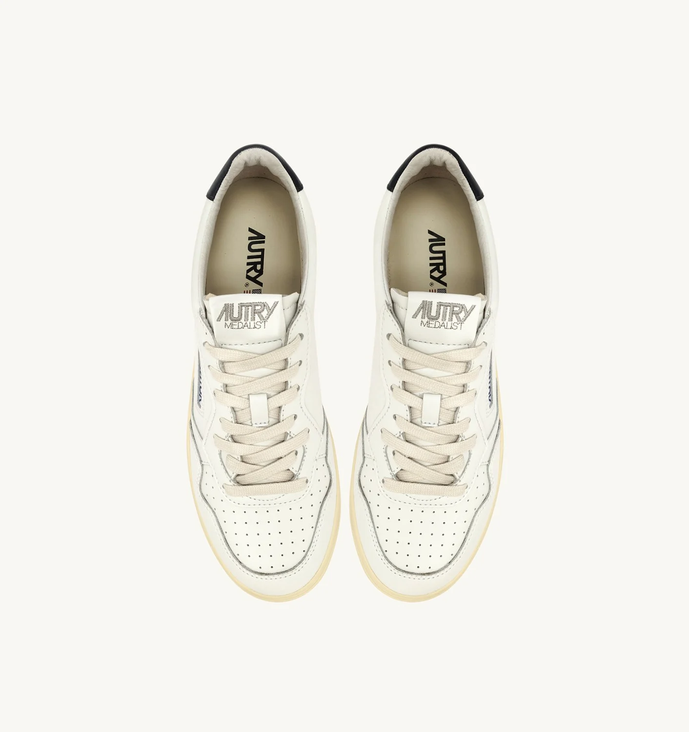 Medalist Low Sneakers In White And Space Leather - immagine 2