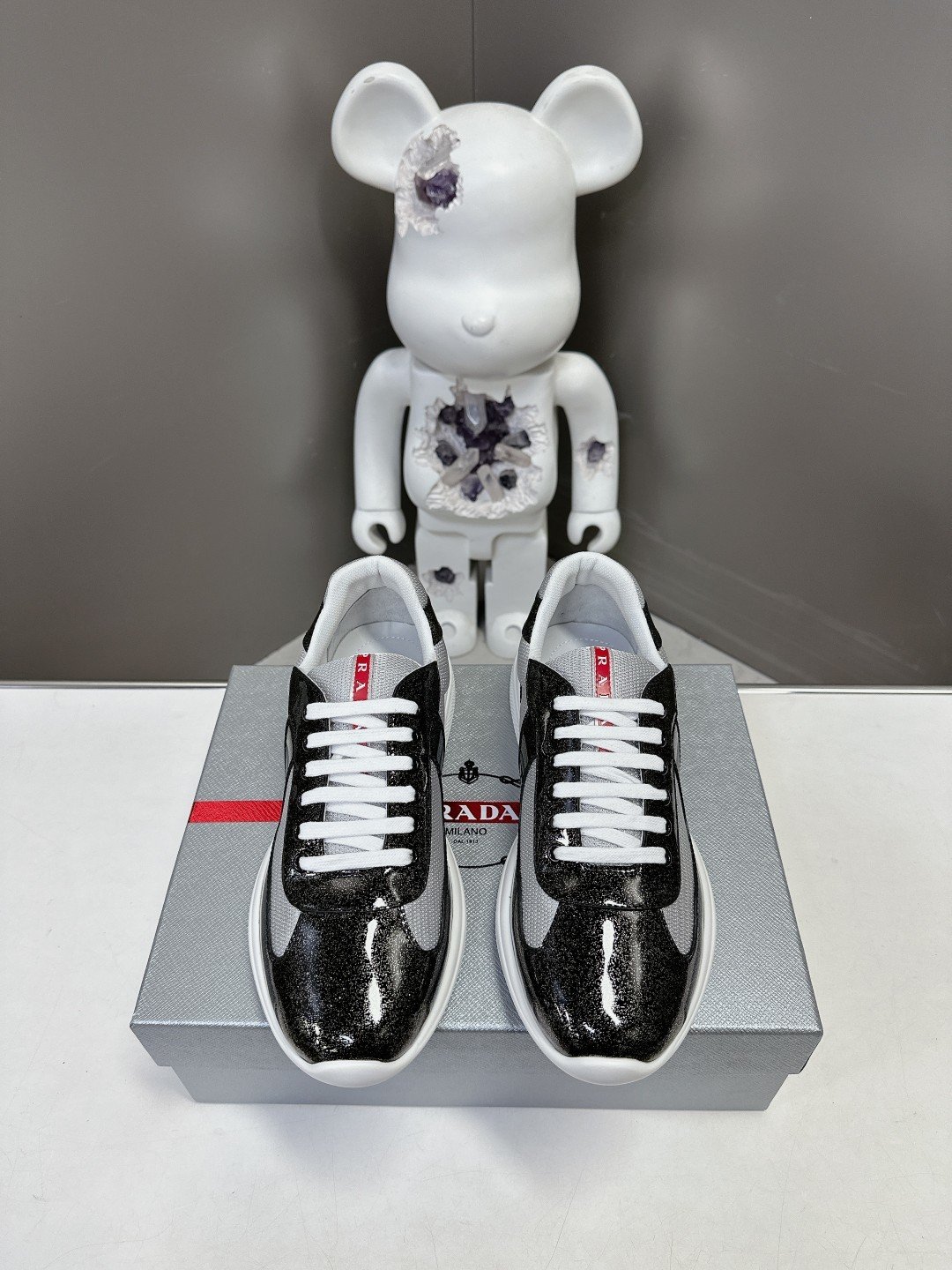 Prada Men's America's Cup Black Grey - immagine 3