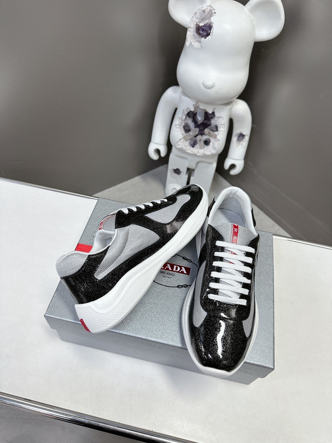 Prada Men's America's Cup Black Grey - immagine 5