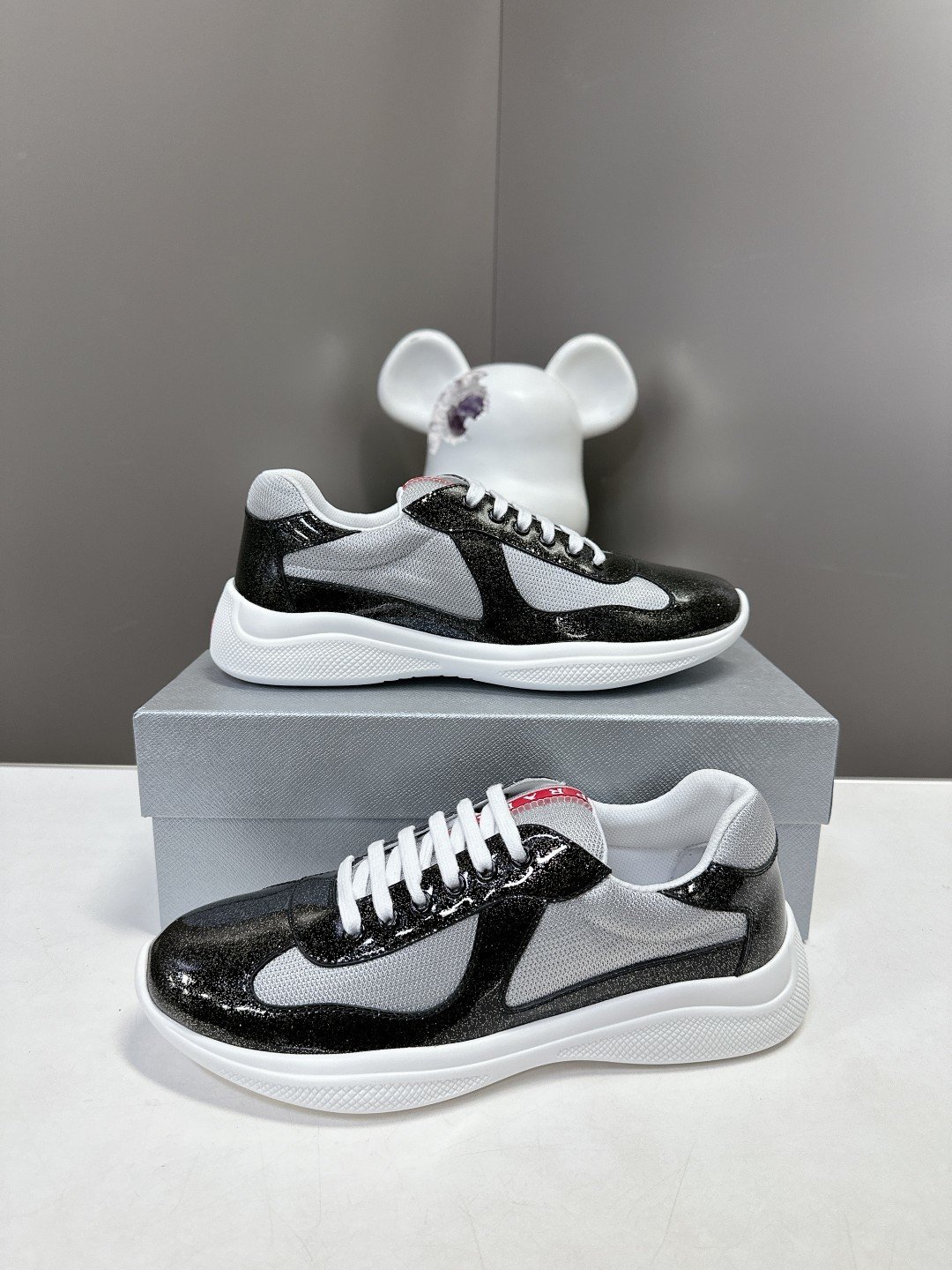 Prada Men's America's Cup Black Grey - immagine 6