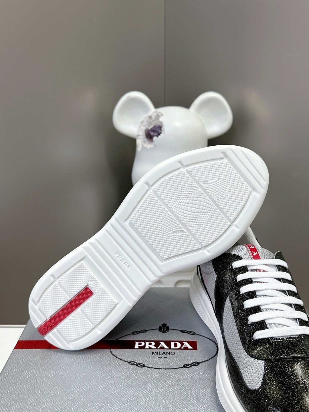 Prada Men's America's Cup Black Grey - immagine 7