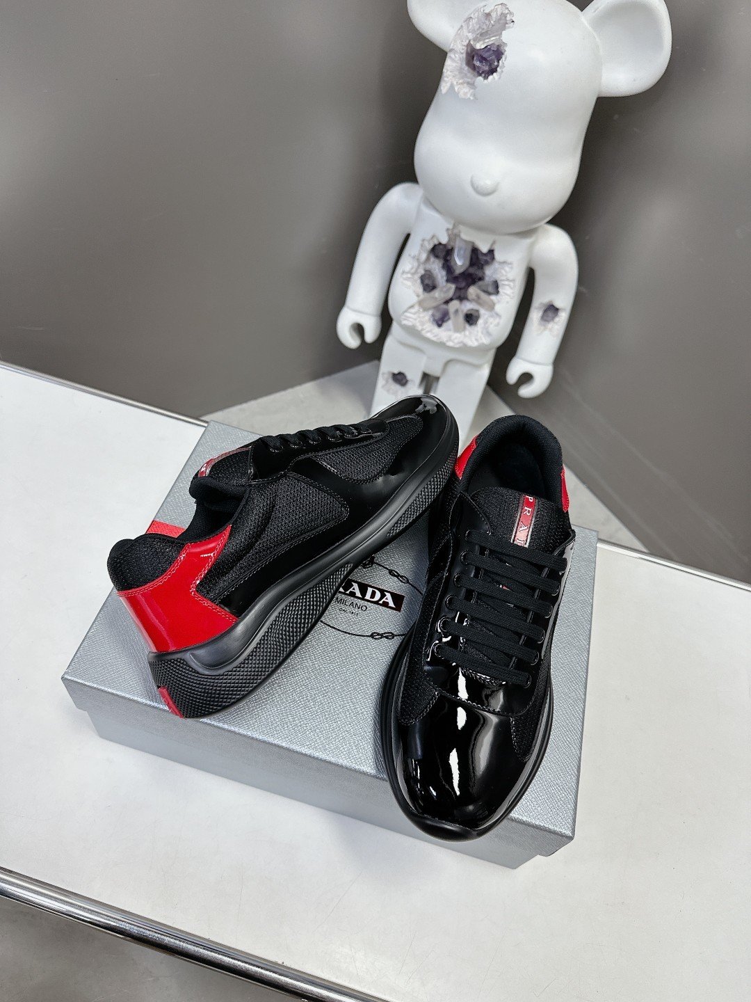 Prada Men's America's Cup Black Red - immagine 4