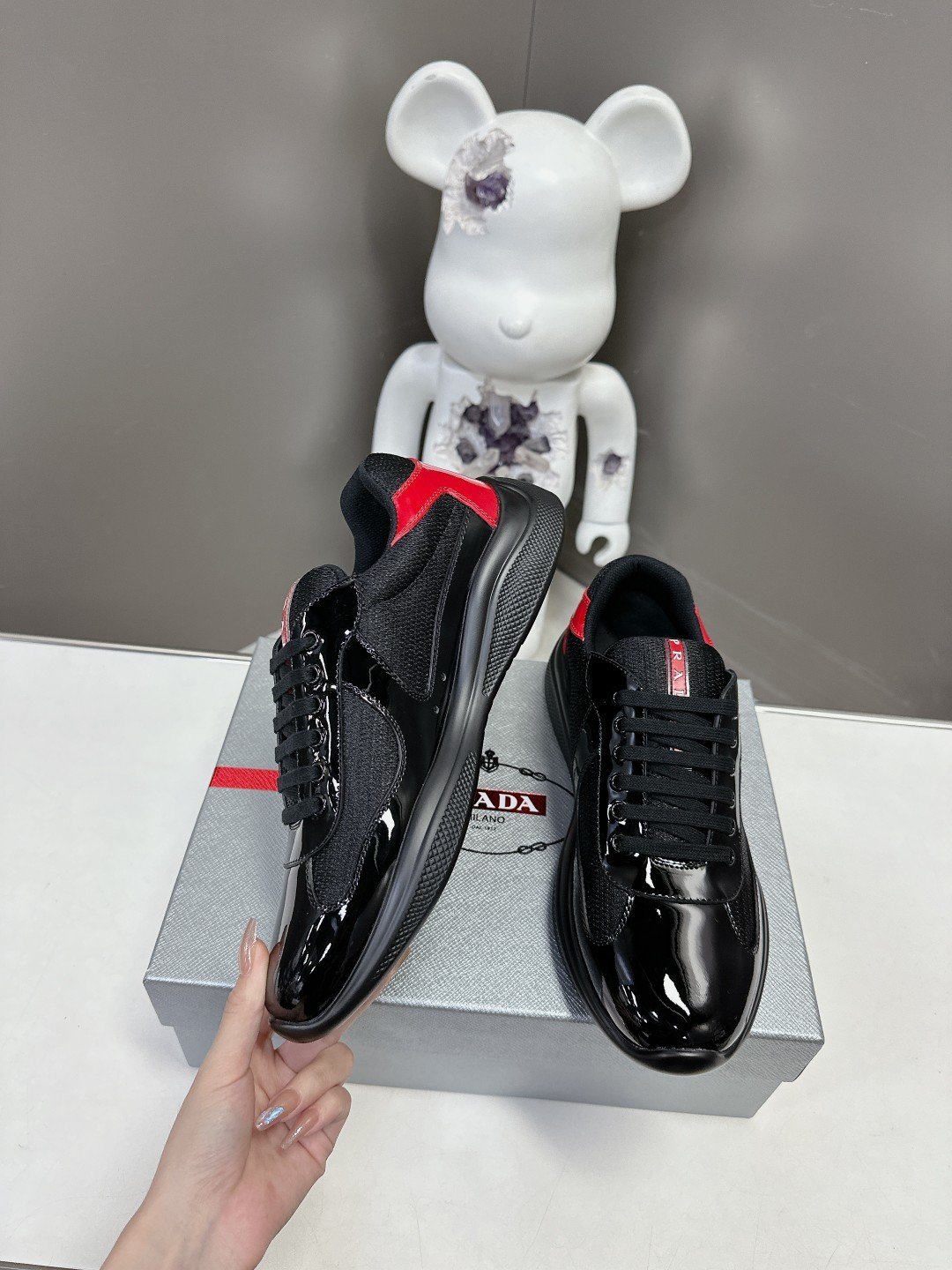 Prada Men's America's Cup Black Red - immagine 6