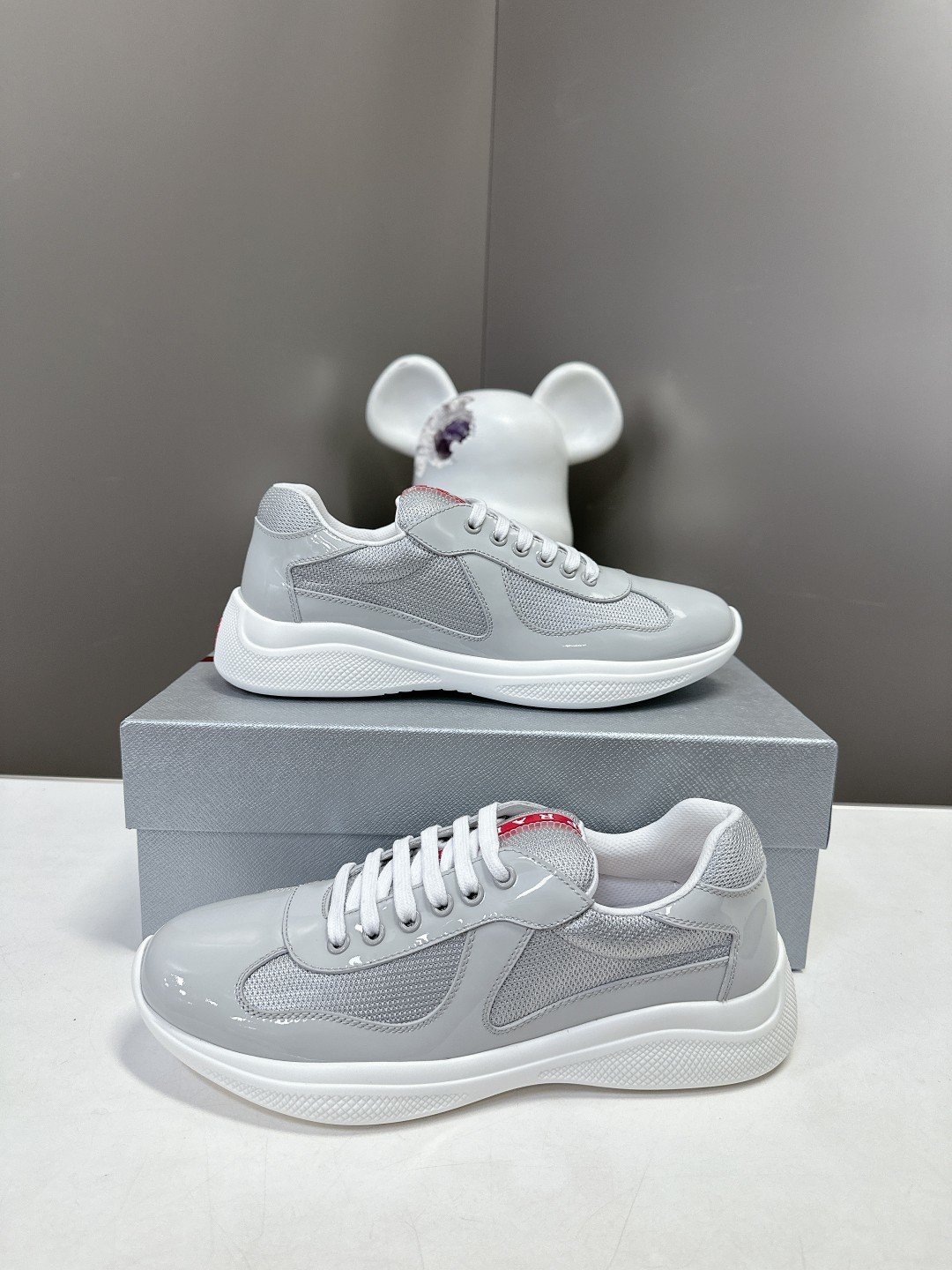 Prada Men's America's Cup Light Grey - immagine 4
