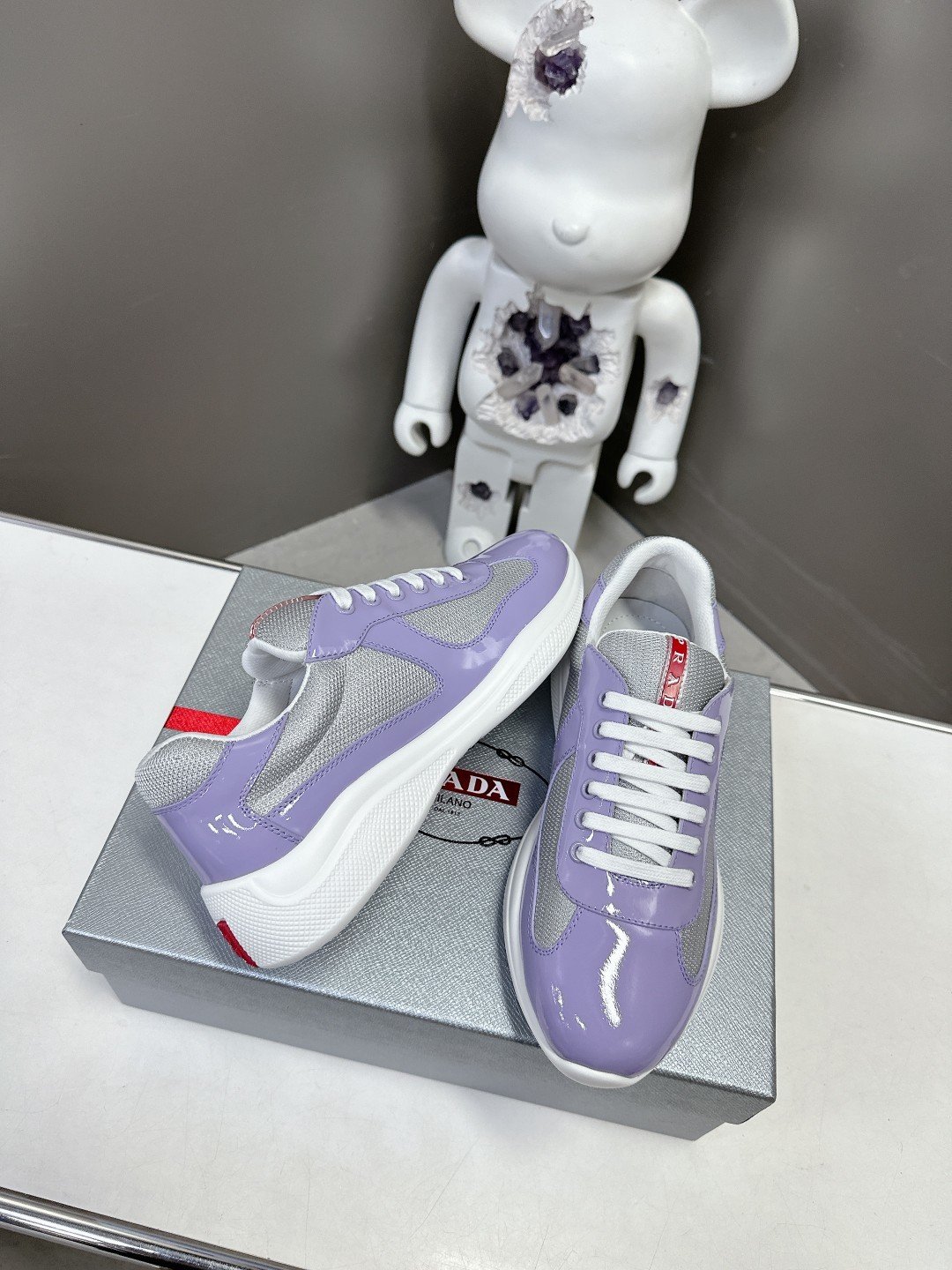 Prada Men's America's Cup Lilac Grey - immagine 5