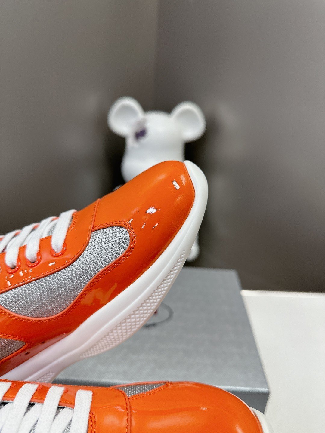 Prada Men's America's Cup Orange Grey - immagine 6