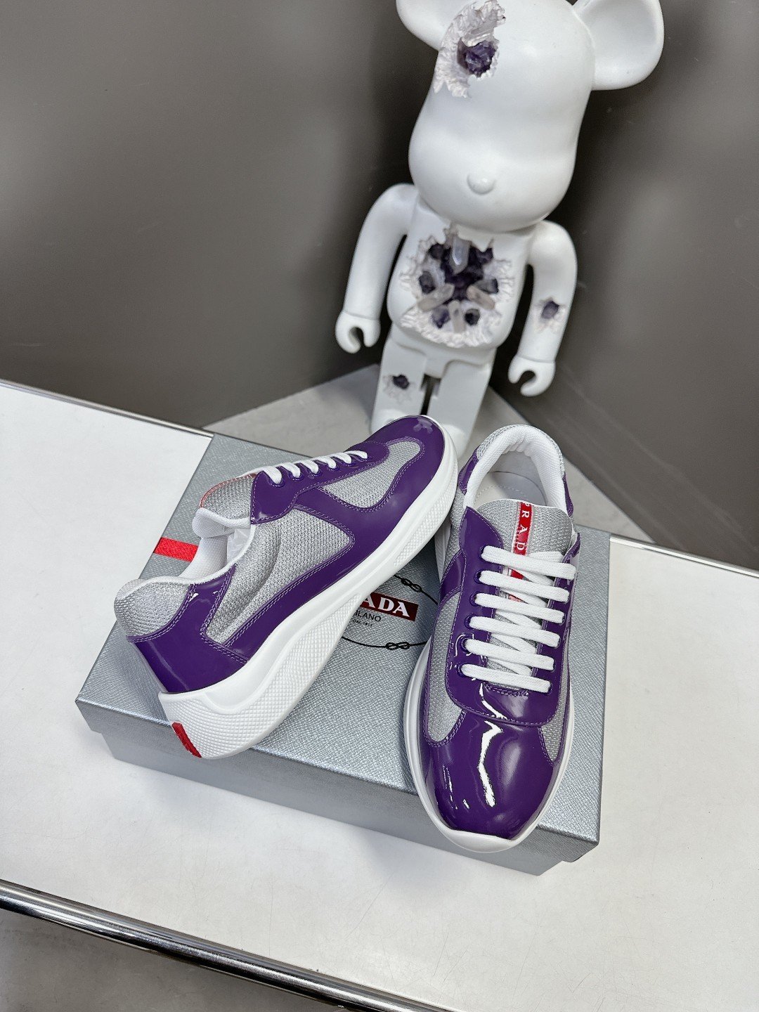 Prada Men's America's Cup Purple Grey - immagine 4