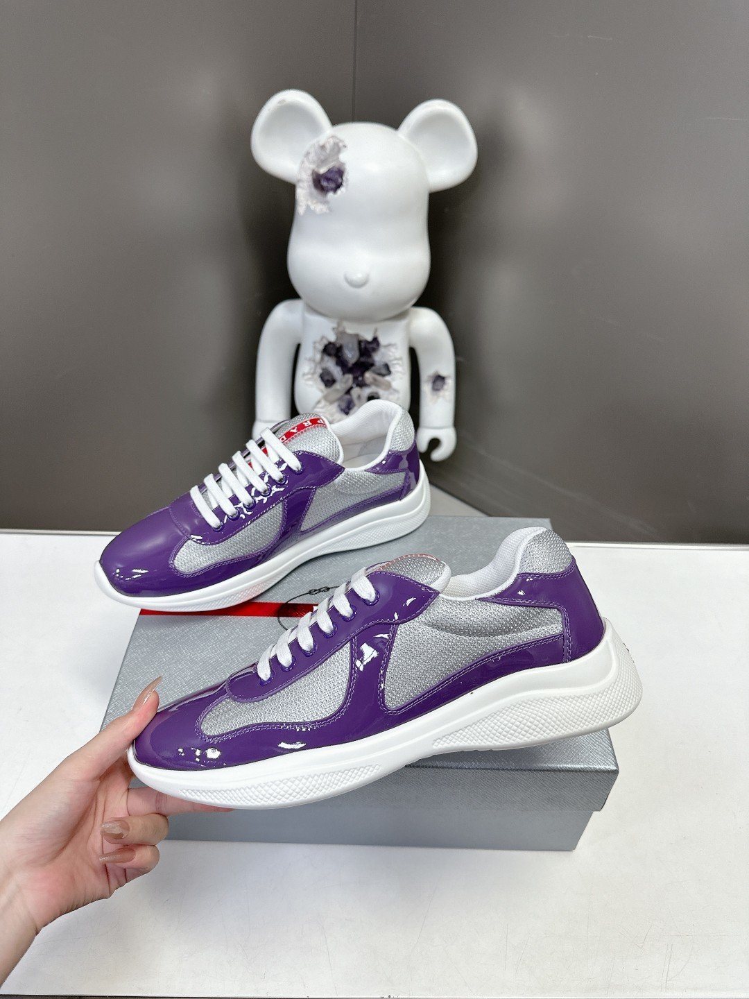 Prada Men's America's Cup Purple Grey - immagine 5