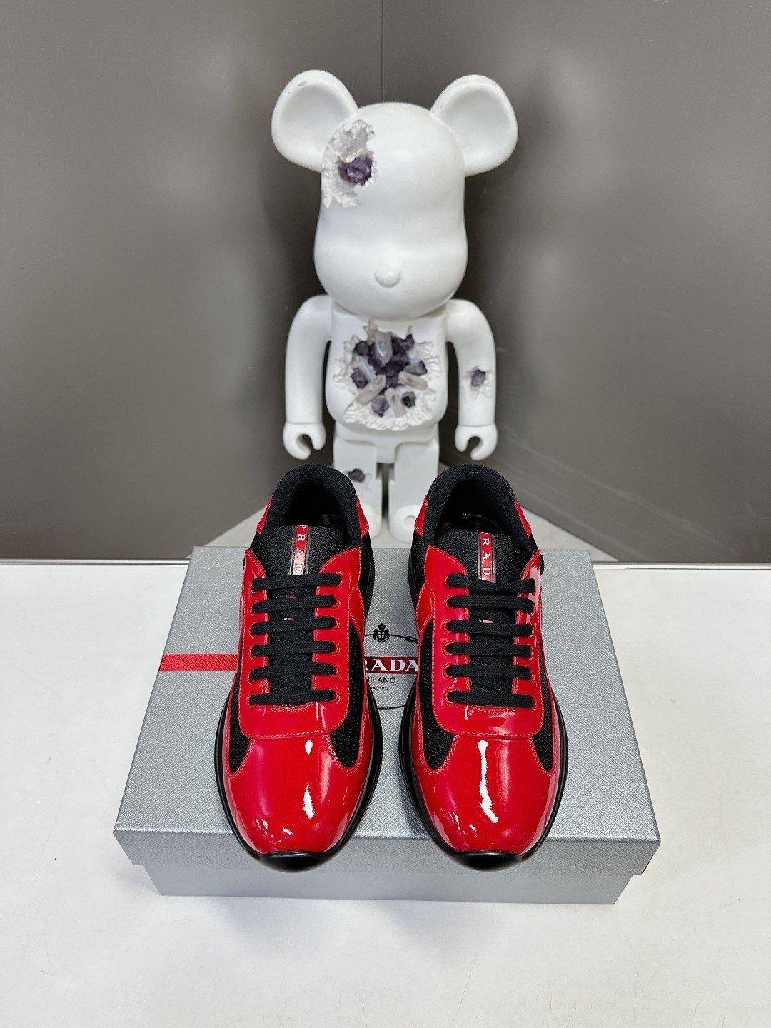 Prada Men's America's Cup Red Black - immagine 3