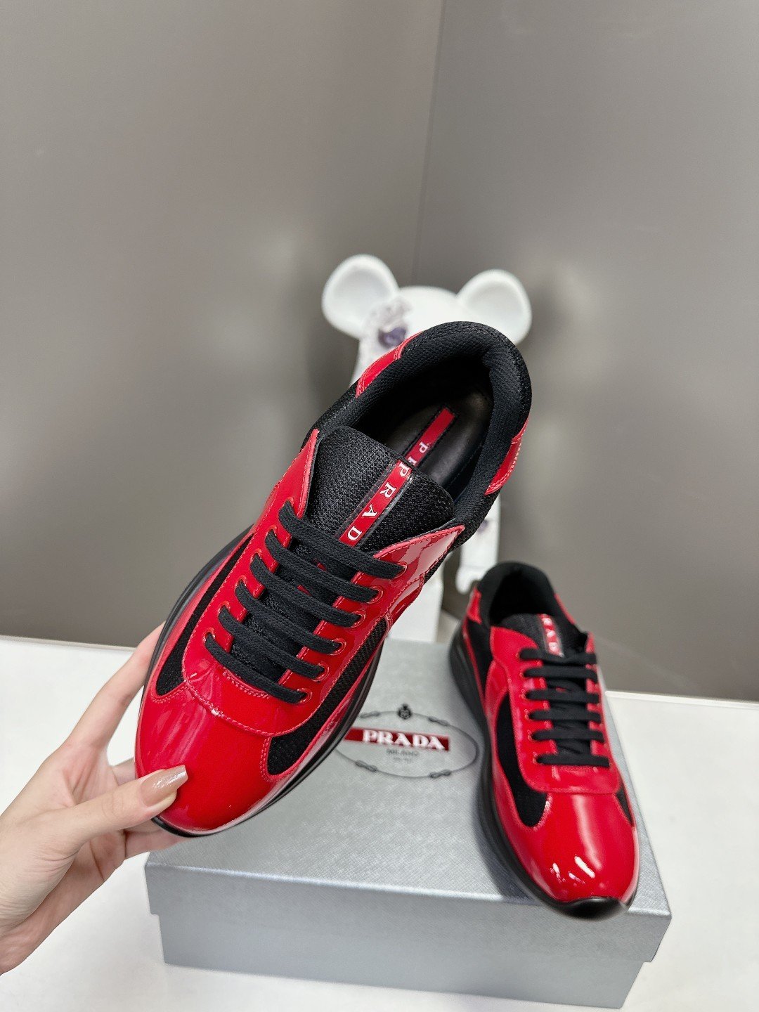 Prada Men's America's Cup Red Black - immagine 6