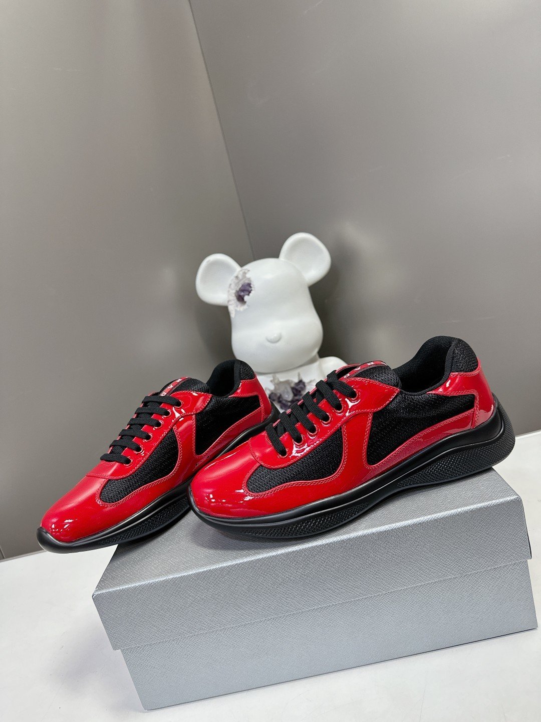 Prada Men's America's Cup Red Black - immagine 5