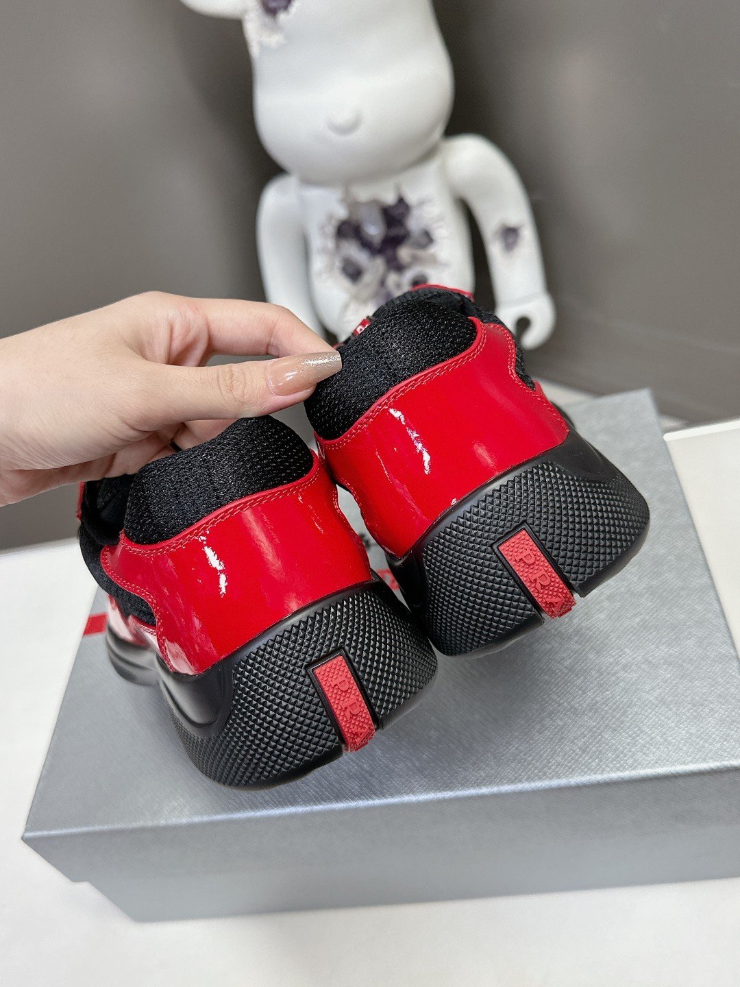 Prada Men's America's Cup Red Black - immagine 7
