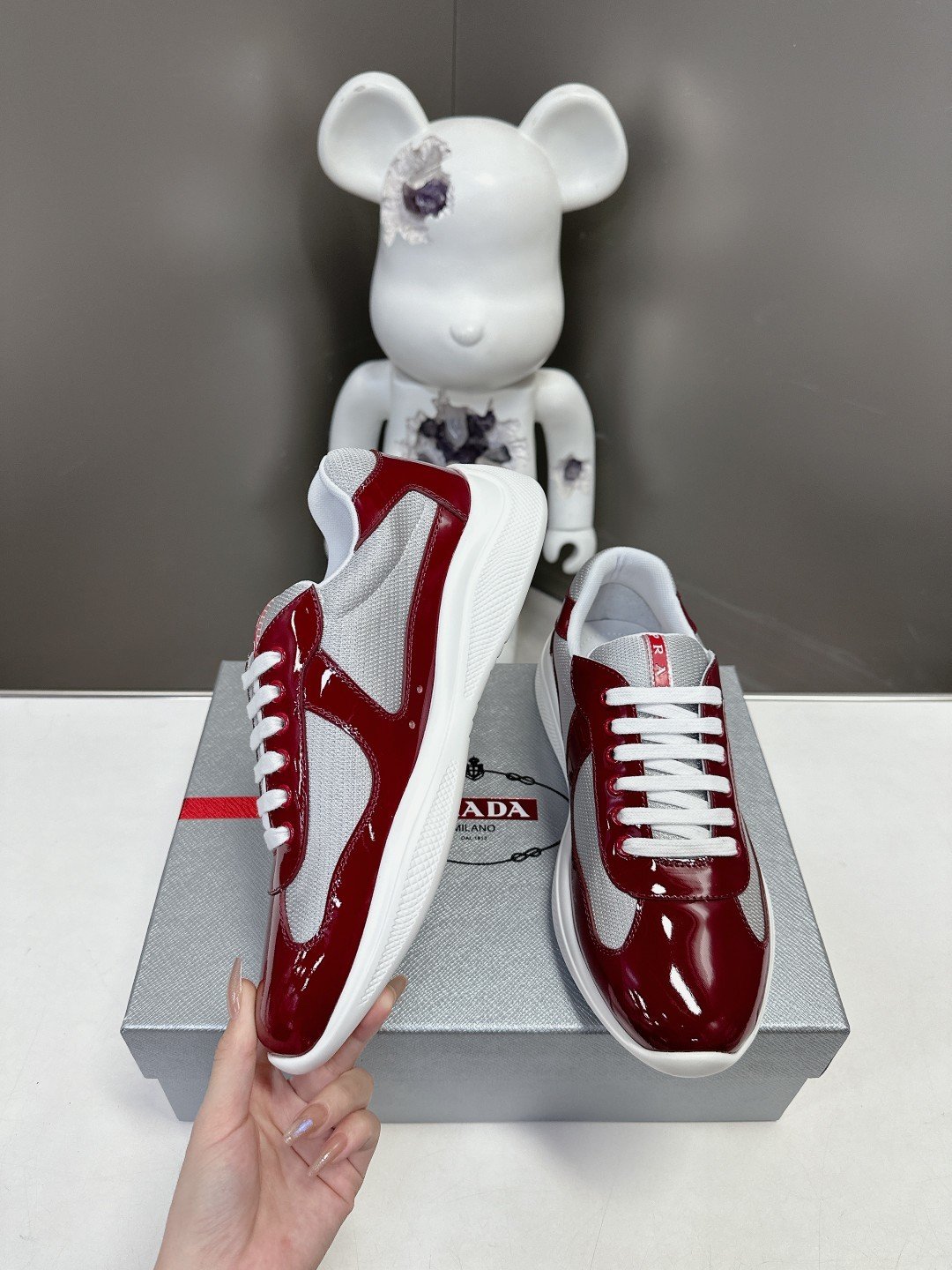 Prada Men's America's Cup Red White - immagine 4