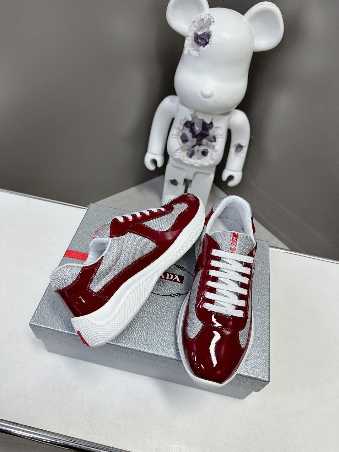 Prada Men's America's Cup Red White - immagine 5