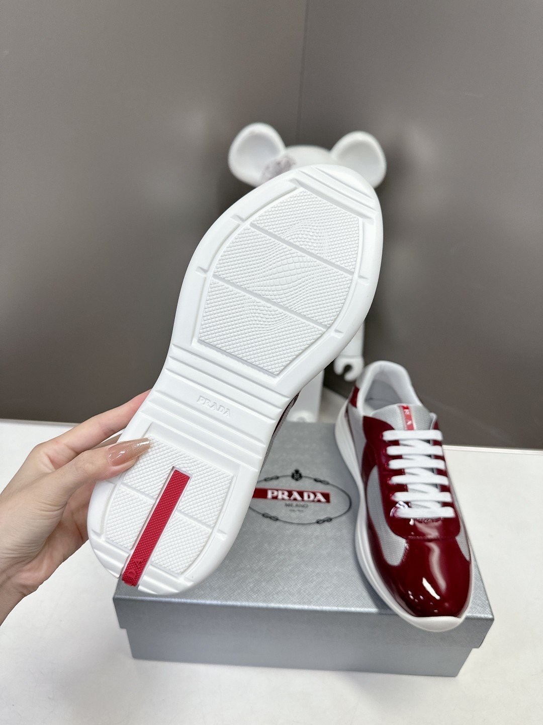 Prada Men's America's Cup Red White - immagine 7