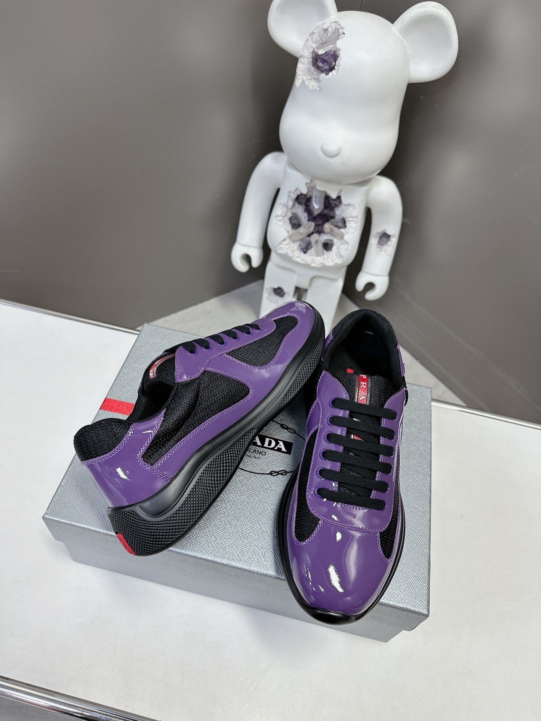 Prada Men's America's Cup Violet Black - immagine 6