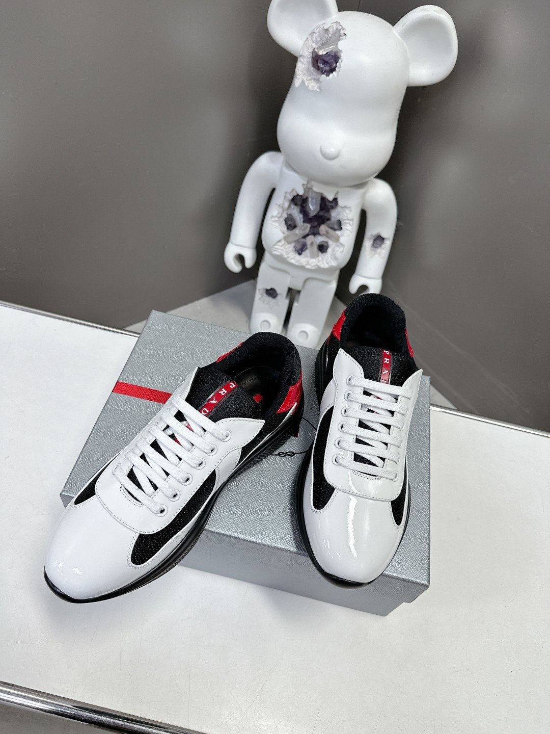Prada Men's America's Cup White Red - immagine 5