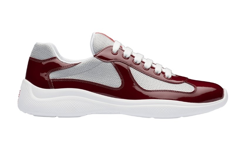 Prada Men's America's Cup Wine Red Grey