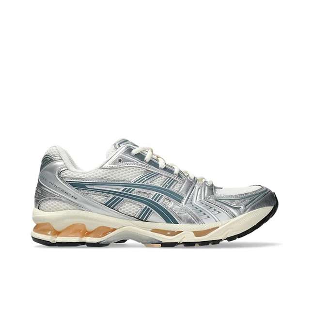 Asics Gel-Kayano 14 Birch Pure Silver Teal Gold