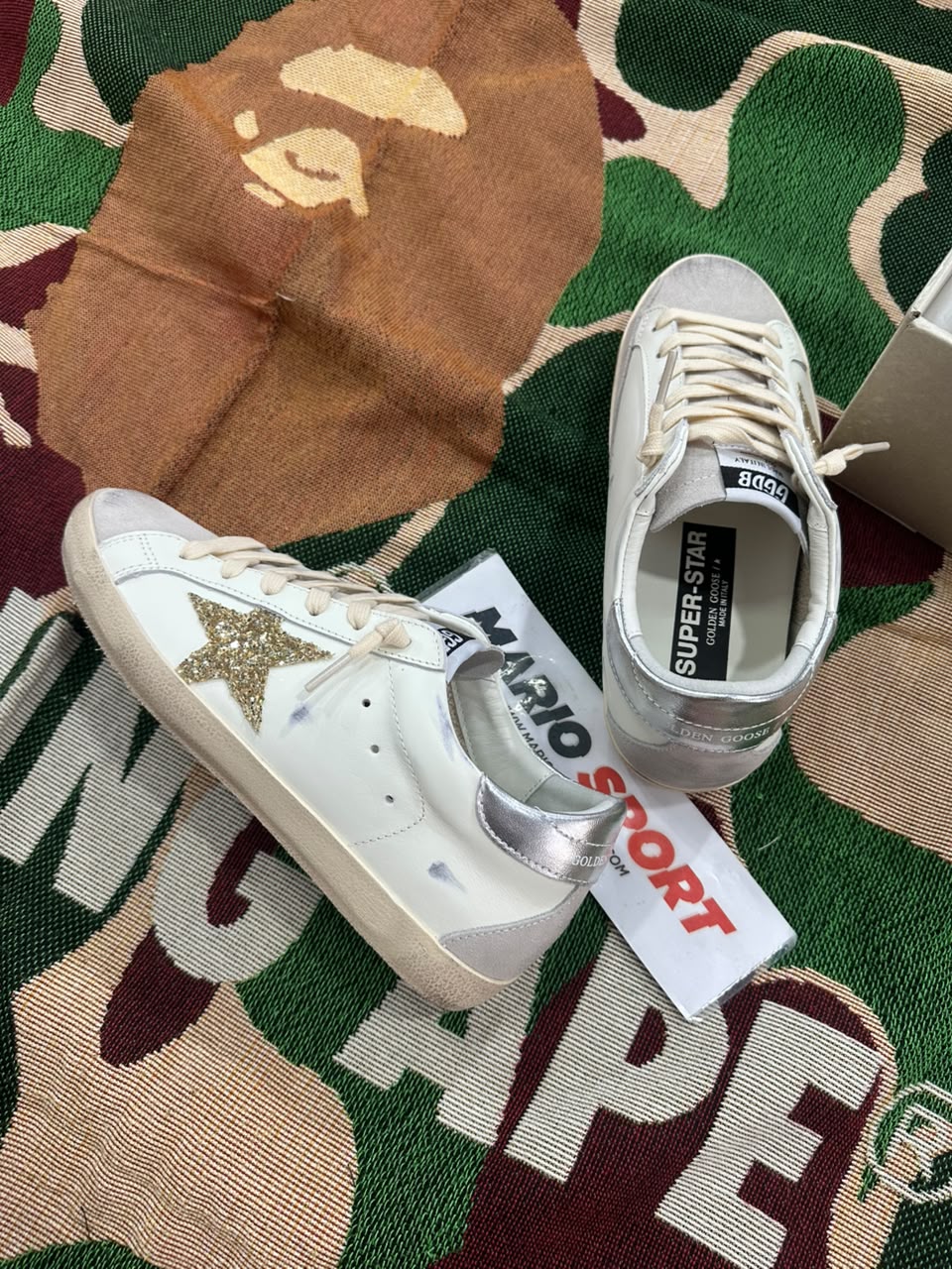 Golden Goose Superstar con Stella Glitter Oro - immagine 4