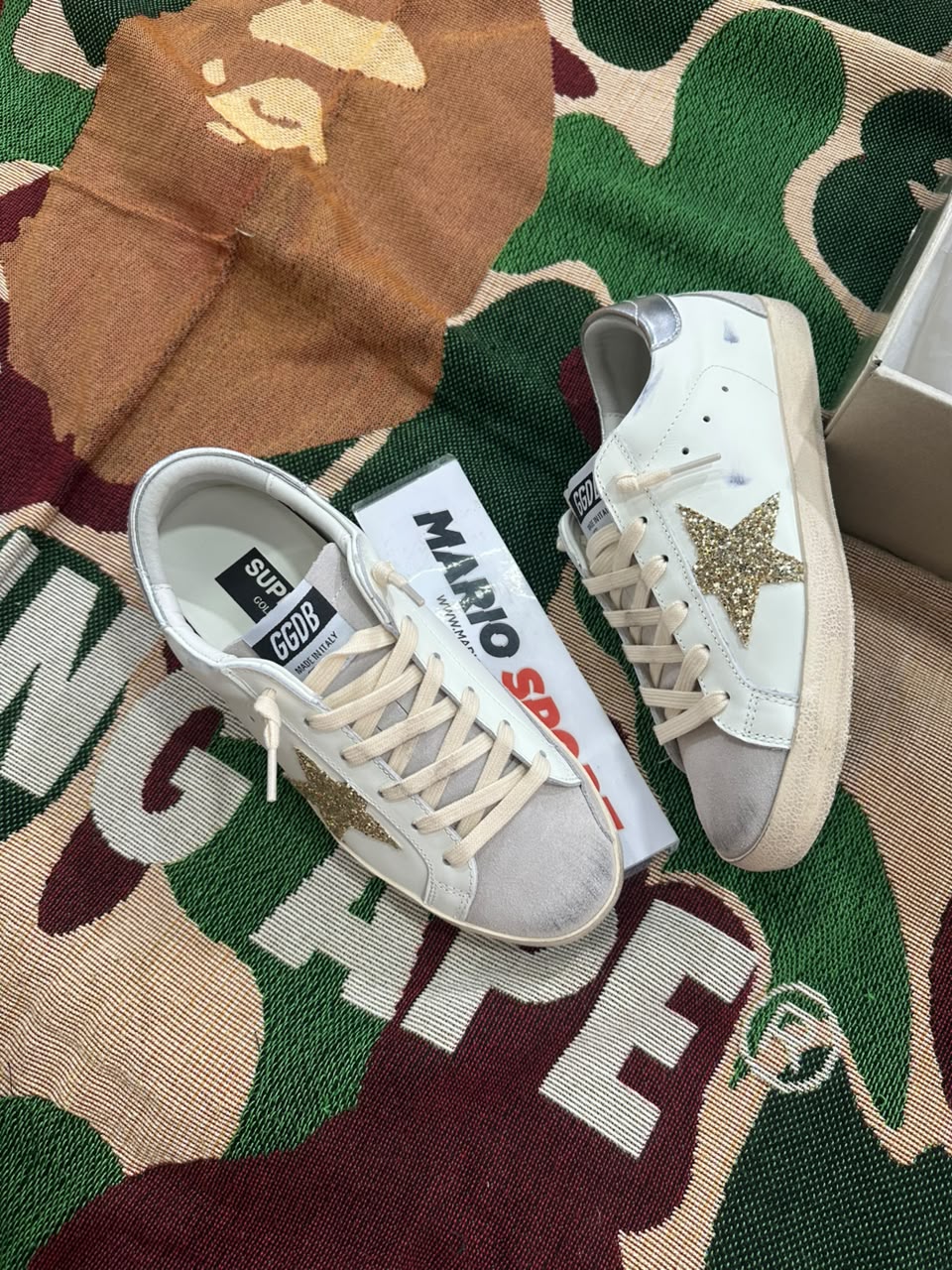 Golden Goose Superstar con Stella Glitter Oro - immagine 5